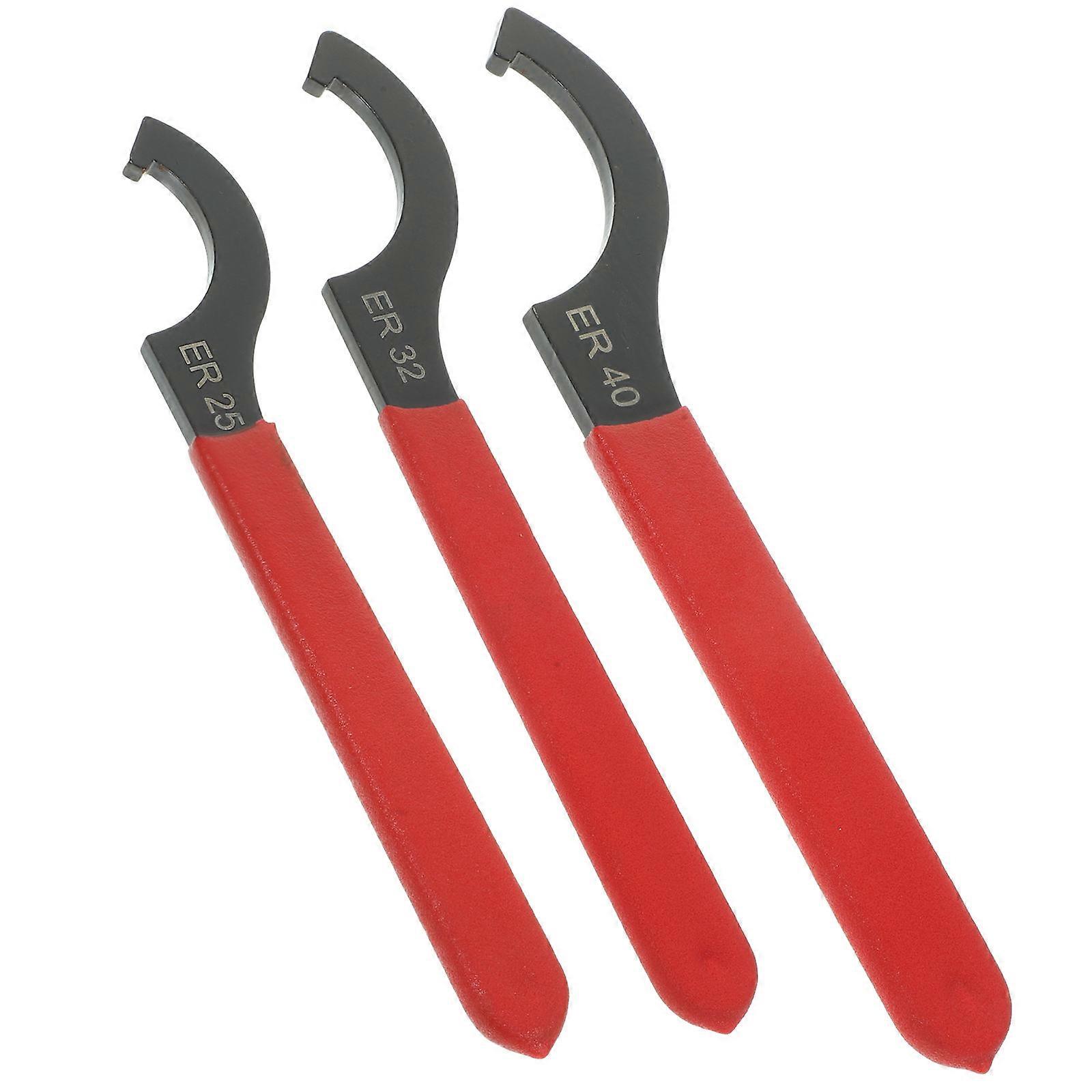 3Pcs Strong C-Shaped Spanner Wrenches for Coilover Shock Adjustment