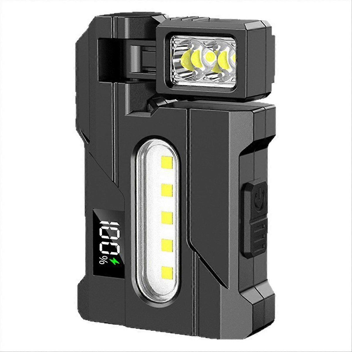 Flashlight 1200Lumens Portable Pocket Mini Light Double Light Sources for Outdoor Camping Hiking Adventure Emergency