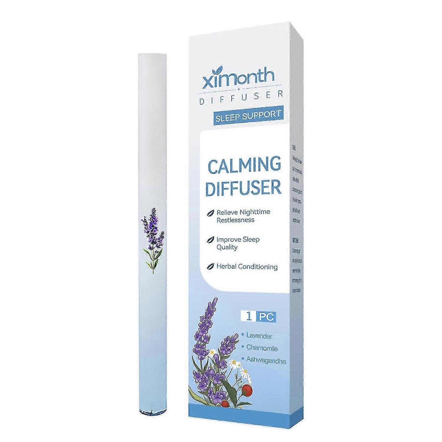 Herbal Diffuser with Mullein/Thyme/Mints Guarana/Green Tea, Natural Energy Boost Clear Breathing Support, for All Ages