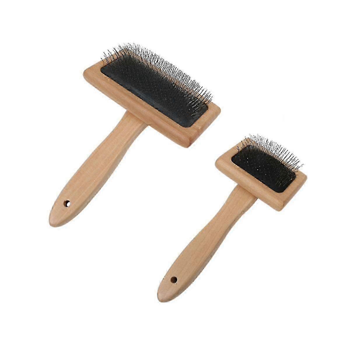 2pcs Tapestry Weaving Comb Macrame Slicker Brush Cotton Rope Open Knot Comb Knitting Accessories Diy Braided