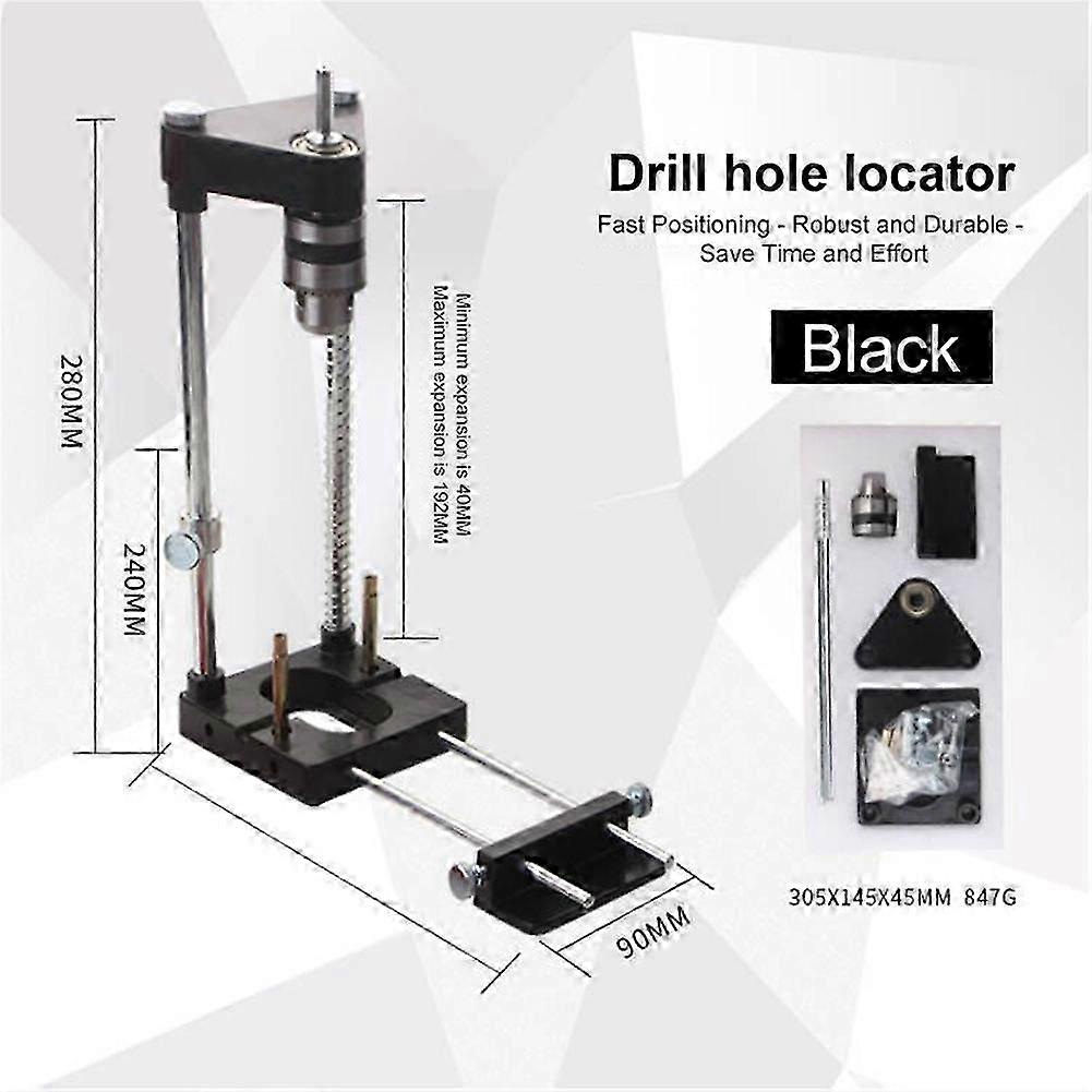 2025 Alloy Steel Drill Jig Guide For Woodworking Drill Locator Drill Press Locator Template Guide Adjustable Drill Guide For Diy Woodworking Tool