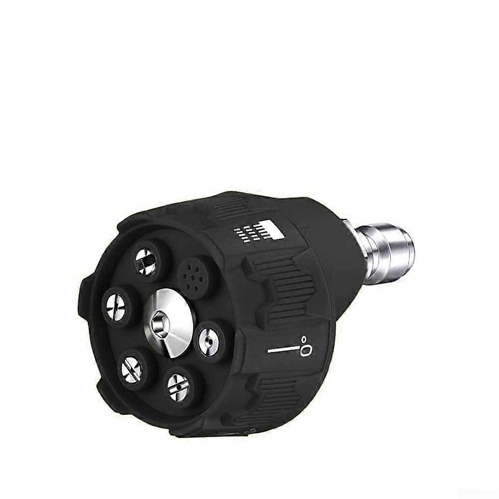 Pressure Washer Nozzle, 4Inch/6Inch Adjustable, QuickChangeover, 4000 PSI, Black