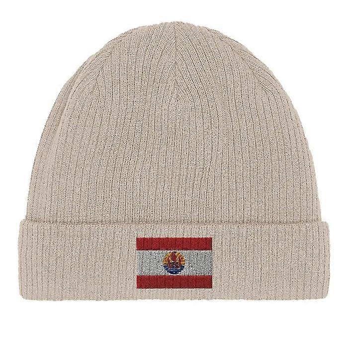 French Polynesia Flag Cap in Beige