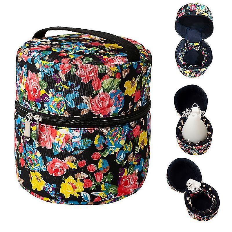 化粧品トイレタリーバッグレディース化粧品バッグエッセンシャルオイルディフューザーキャリングケースエッセンシャルオイル用ボトル収納ケース