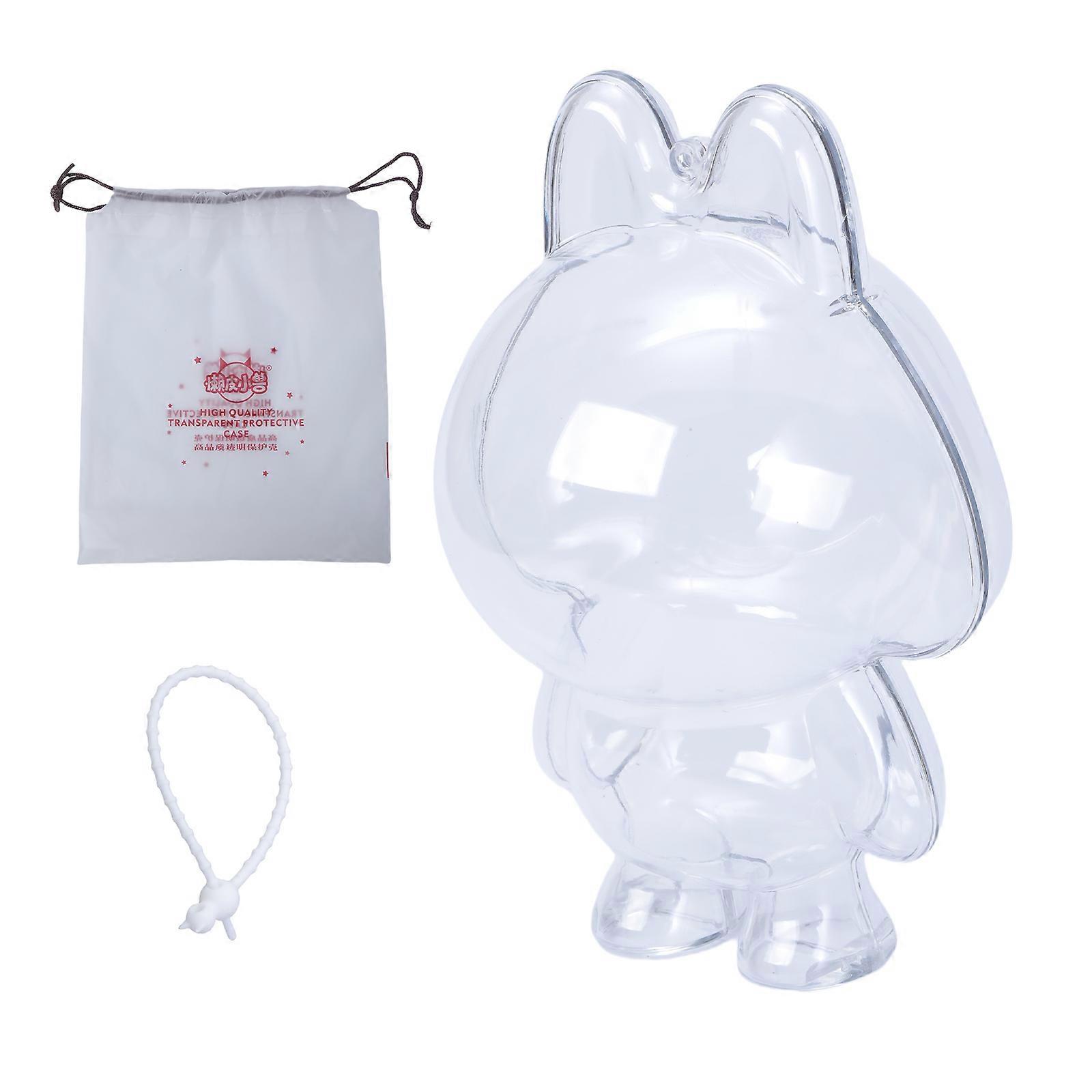 Scratchproof Display Cover for Walking Keychain Figurine Dolls with Hangable Strap for Walking Model and Storing Dolls Multicolor