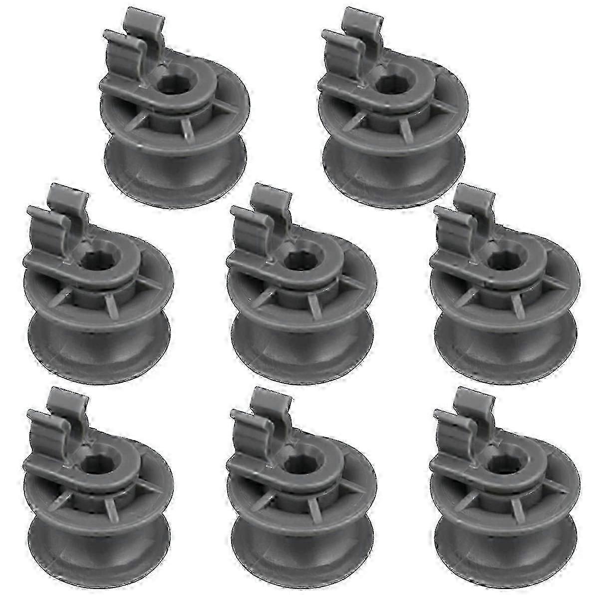 8Pcs 4581DD3002A Dishwasher Upper Rack Wheels,Dishrack Roller and Axle Assembly Replacement Part for