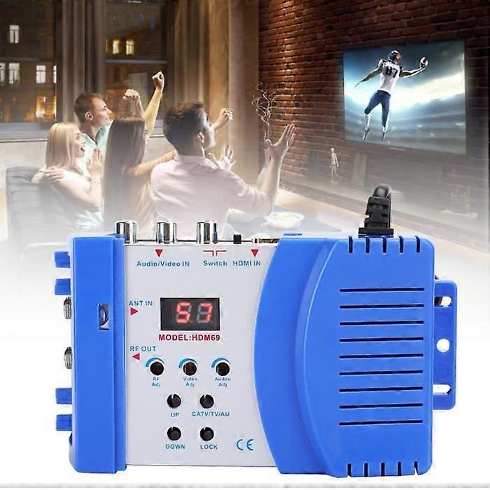 Hdm69 Portable Digital Rf Hdmi Modulator Av To Rf Converter Uhf Pal/Ntsc Standard For Eu 100-240V-TIP