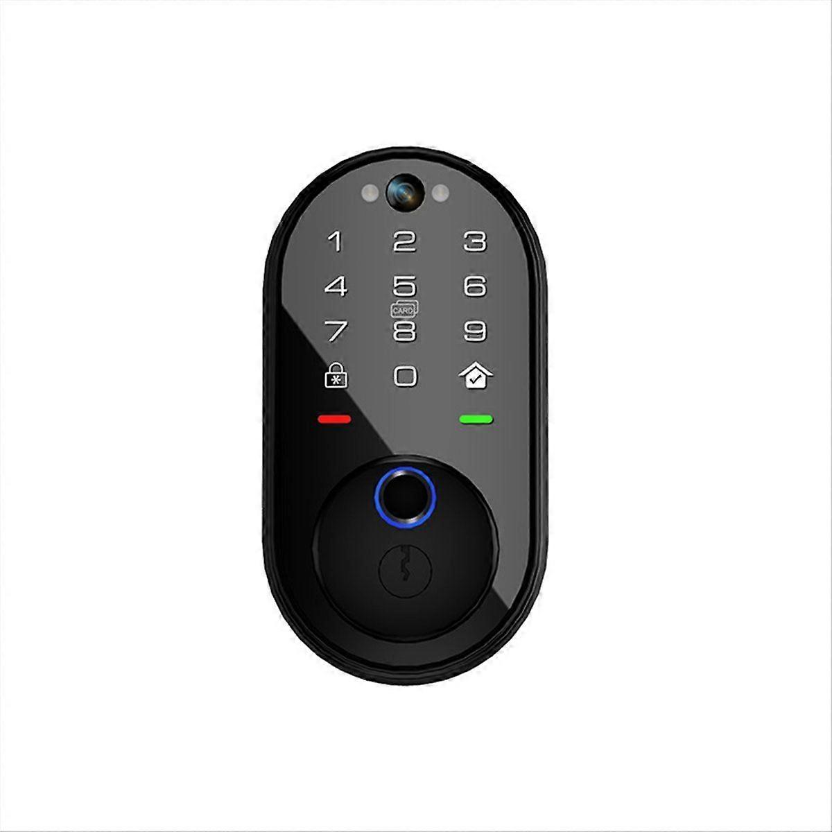 Tuya Smart Video Intercom Lock for Front Door with App Control Electronic Digital Deadbolt with Tou