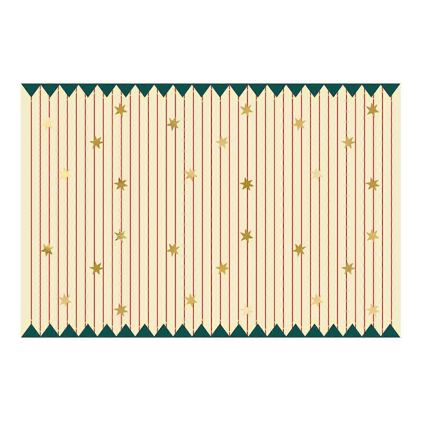 Paper Tablecloth Thin Stripes and Stars, mix, 180 x 120 cm