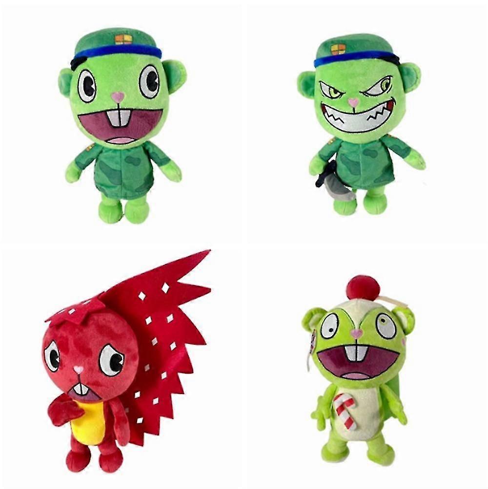 Htf Plush Set , Htf Flippy Fliqpy Nutty Flaky Soft Stuffed Animals