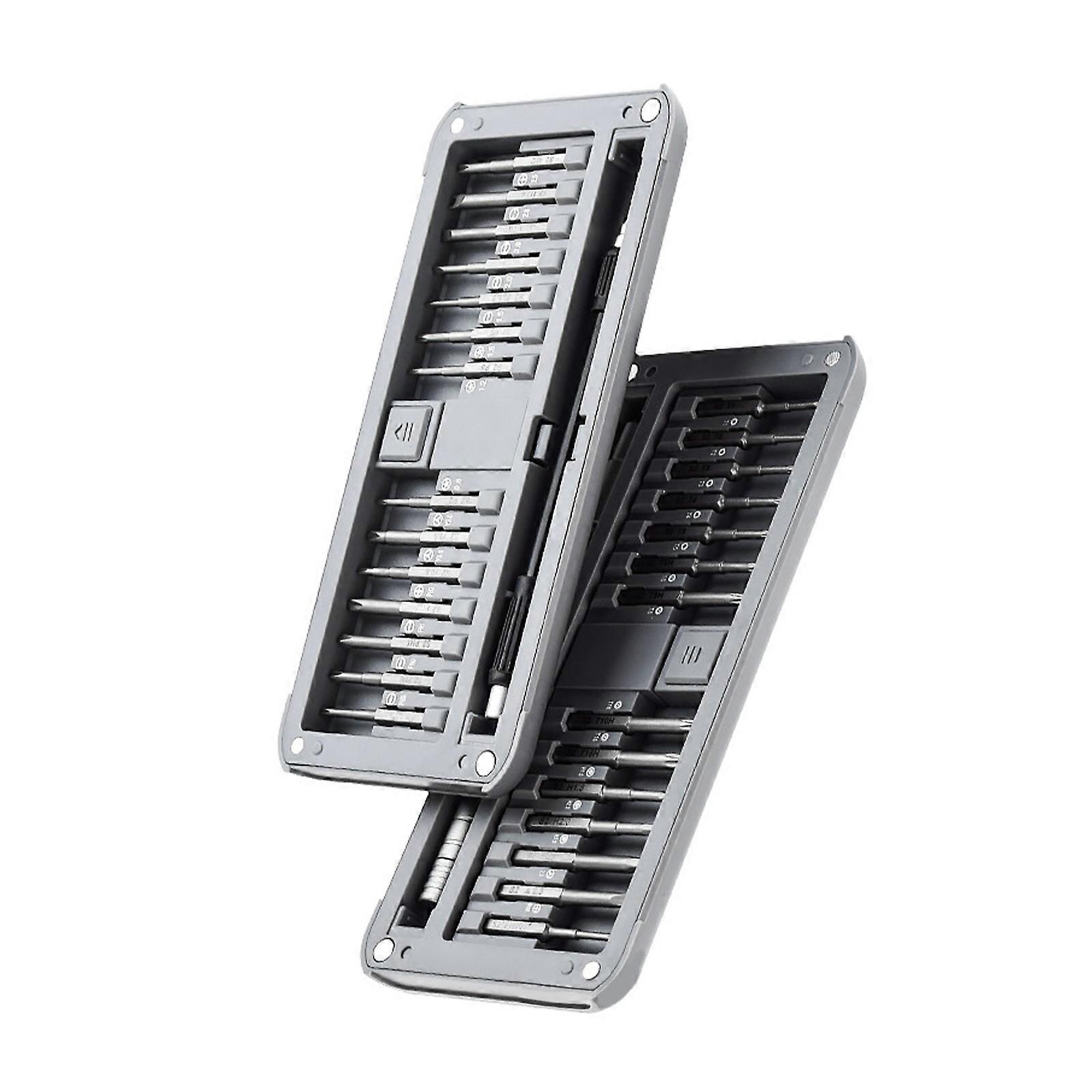 Lightweight 30 in 1 Precision Screwdriver Kit Perfect for Travel and Everyday Electronic Fixes 28pcs Bit 1pc Handle Host Multicolor