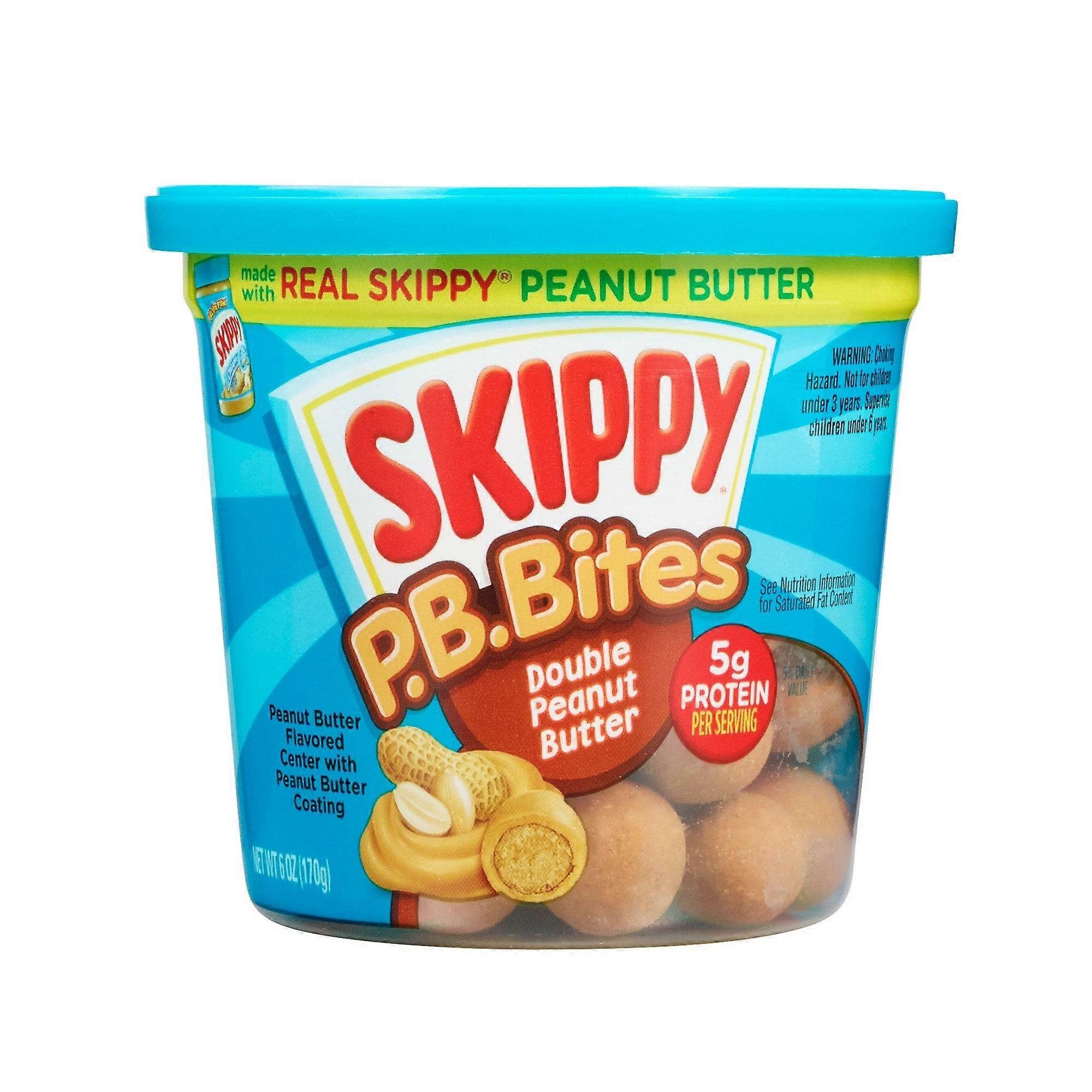 سكيبي بي بي بايتس وجبة خفيفة مزدوجة من زبدة الفول السوداني ، 6 أونصة