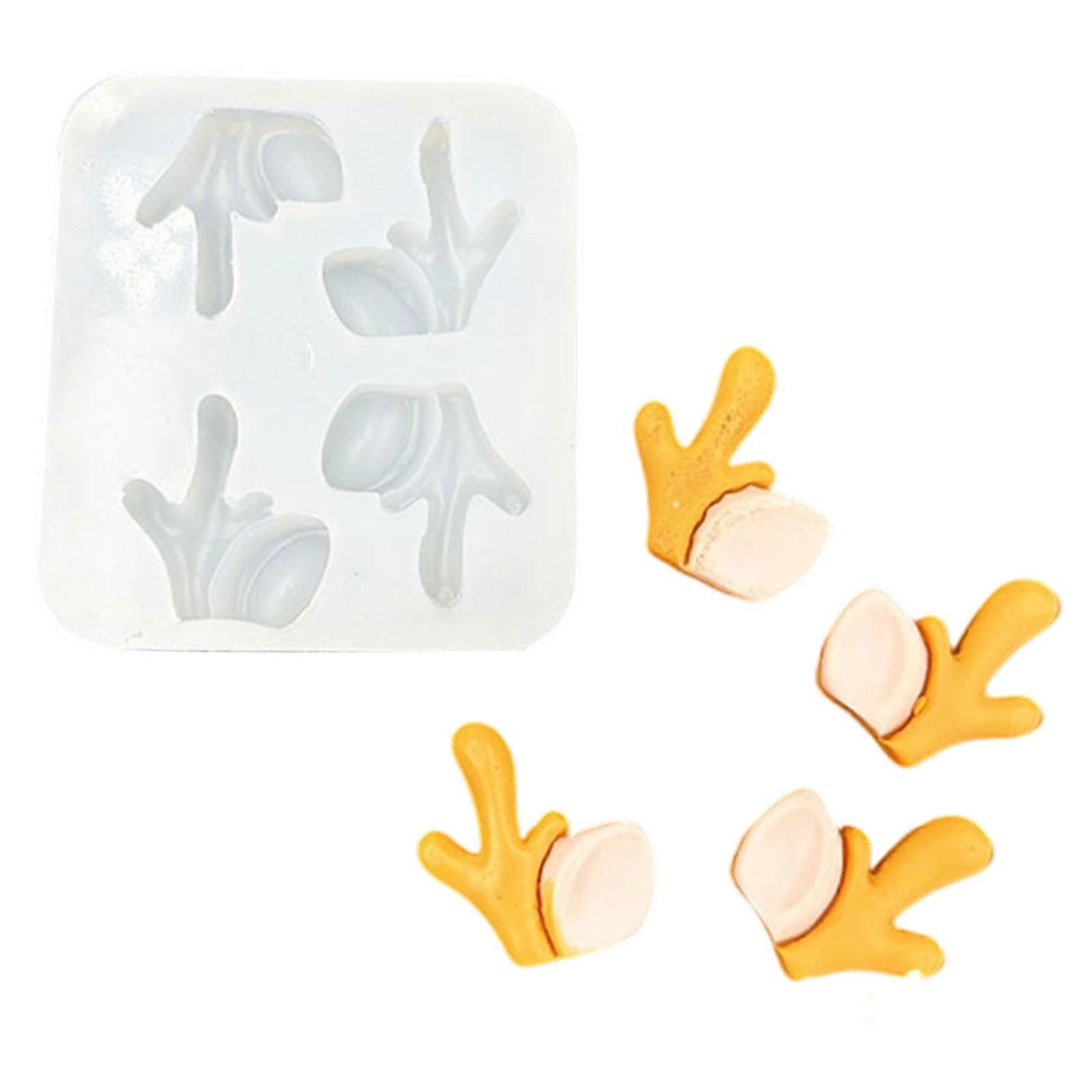 Compact Reusable Ear Silicone Molds For Chocolate Soap Candle Making Multicolor