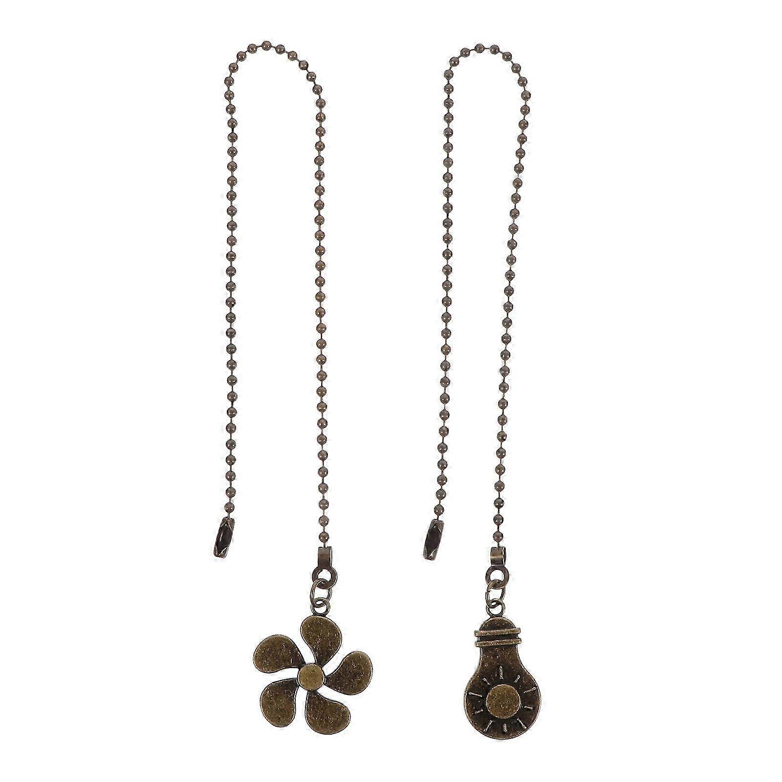 2pcs Ceiling Light Pull Chain Ceiling Fan Chain Extension Chandelier Chain Pendant