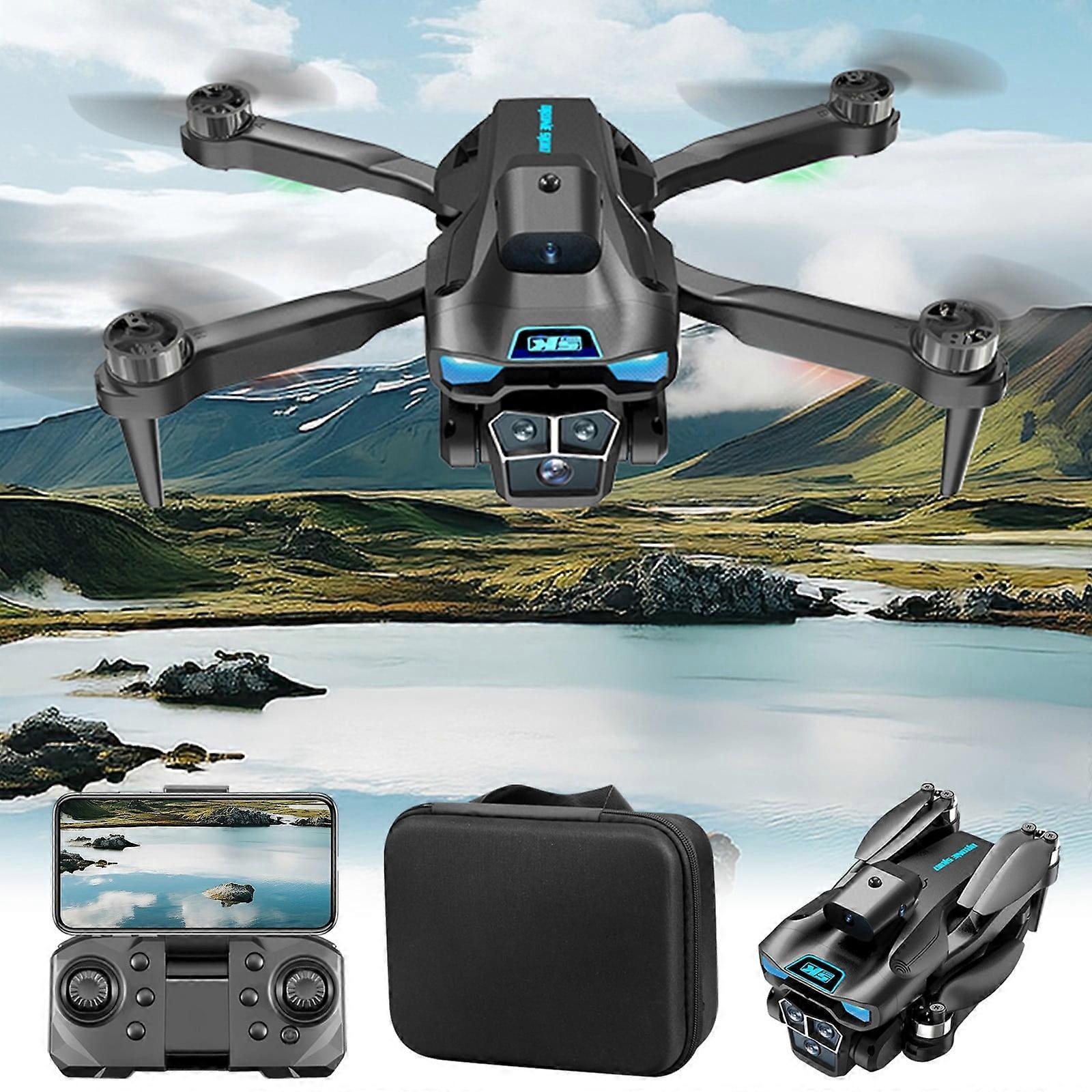 Brushless Motor Drones with Cameras, Wind Resistance, Headless Mode, Gesture Control FPV Drone for Adults, RC Drone for Beginners, Quadcopter on