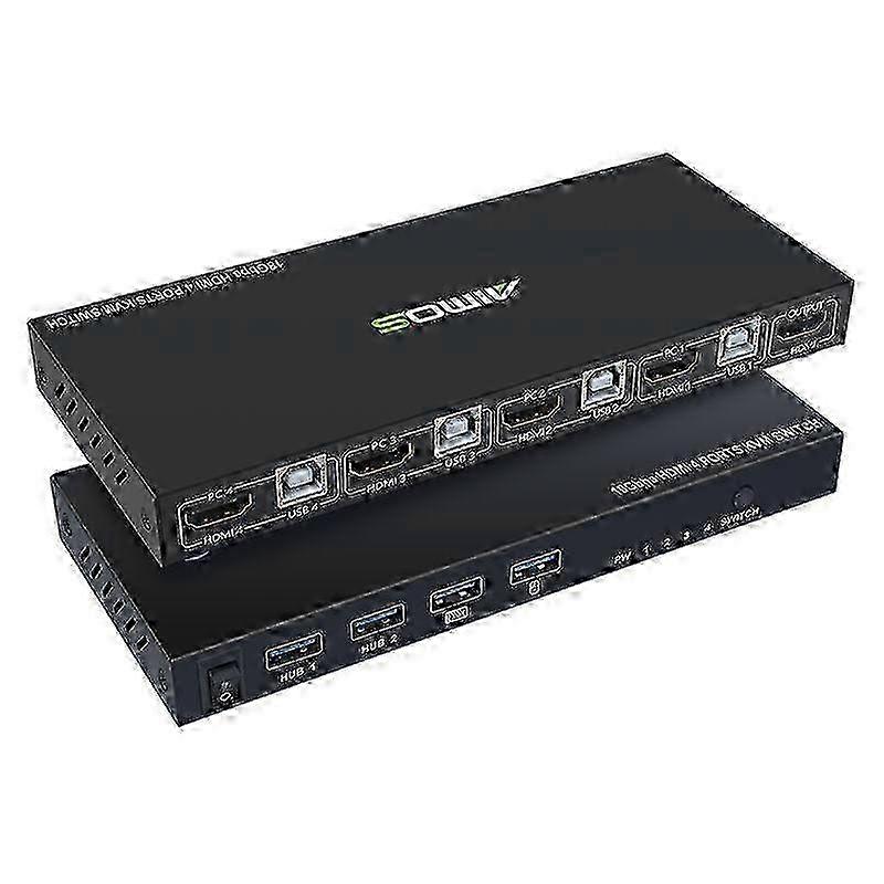 AIMOS AM-KVM401 HDMI 4 In 1 Out KVM Switch AM-KVM401 2025