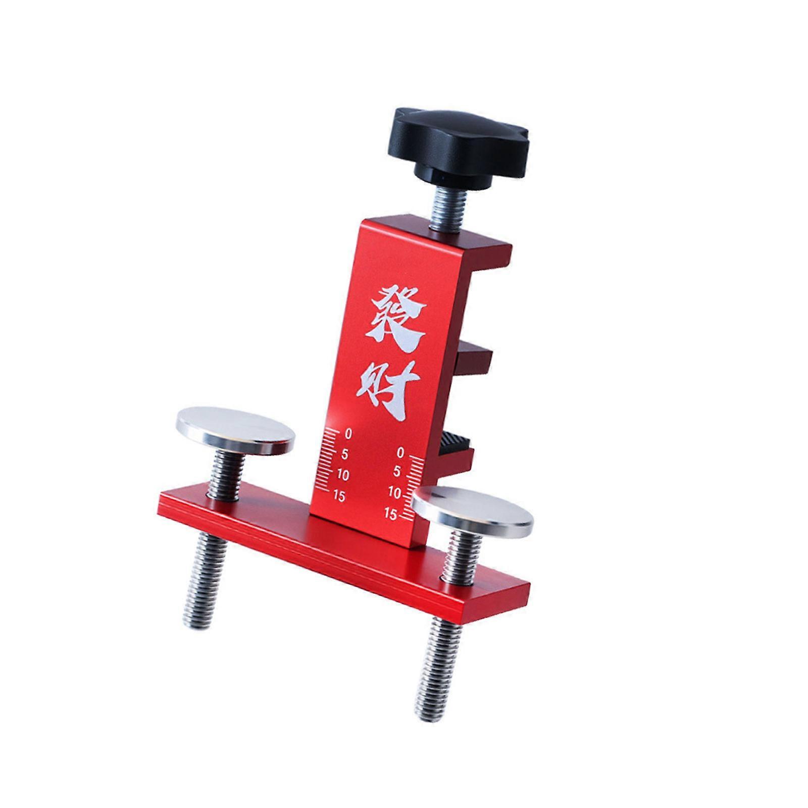Sturdy Aluminum Alloy Cabinet Door Installation Jig with Adjustable Support Arm for Easy and Practical Positioning  Red