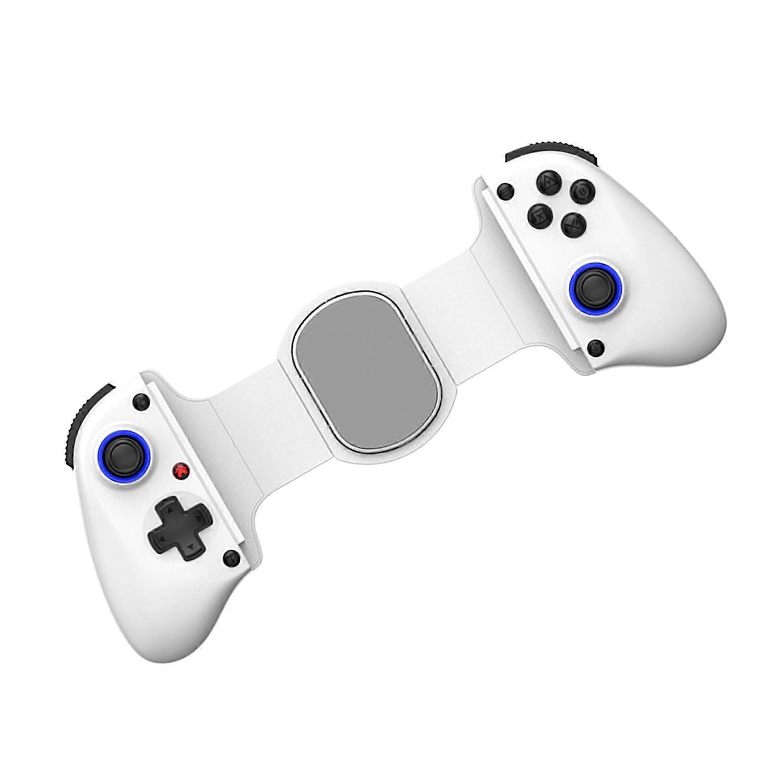 Cooling Mobile Game Controllers Wireless Connection Stretching Extendable Gamepad Telescopic Gamepad for Phone  White