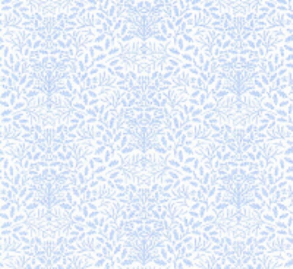 Κουκλόσπιτο William Morris σχέδιο βελανίδια μίνι 1:24 ταπετσαρία μπλε