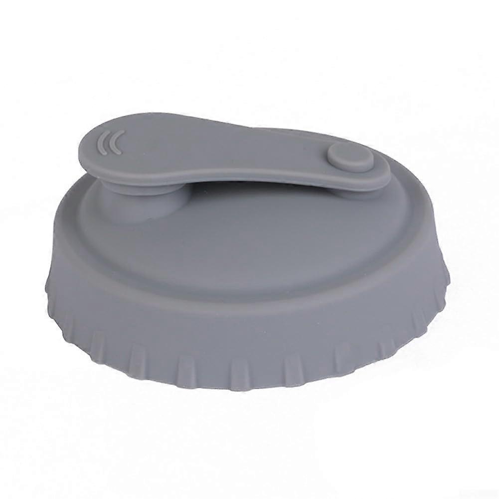 Leak Proof Silicone Can Lids with Spill Resistant Seal for 330ml Beer Soda Drinks (Gray)