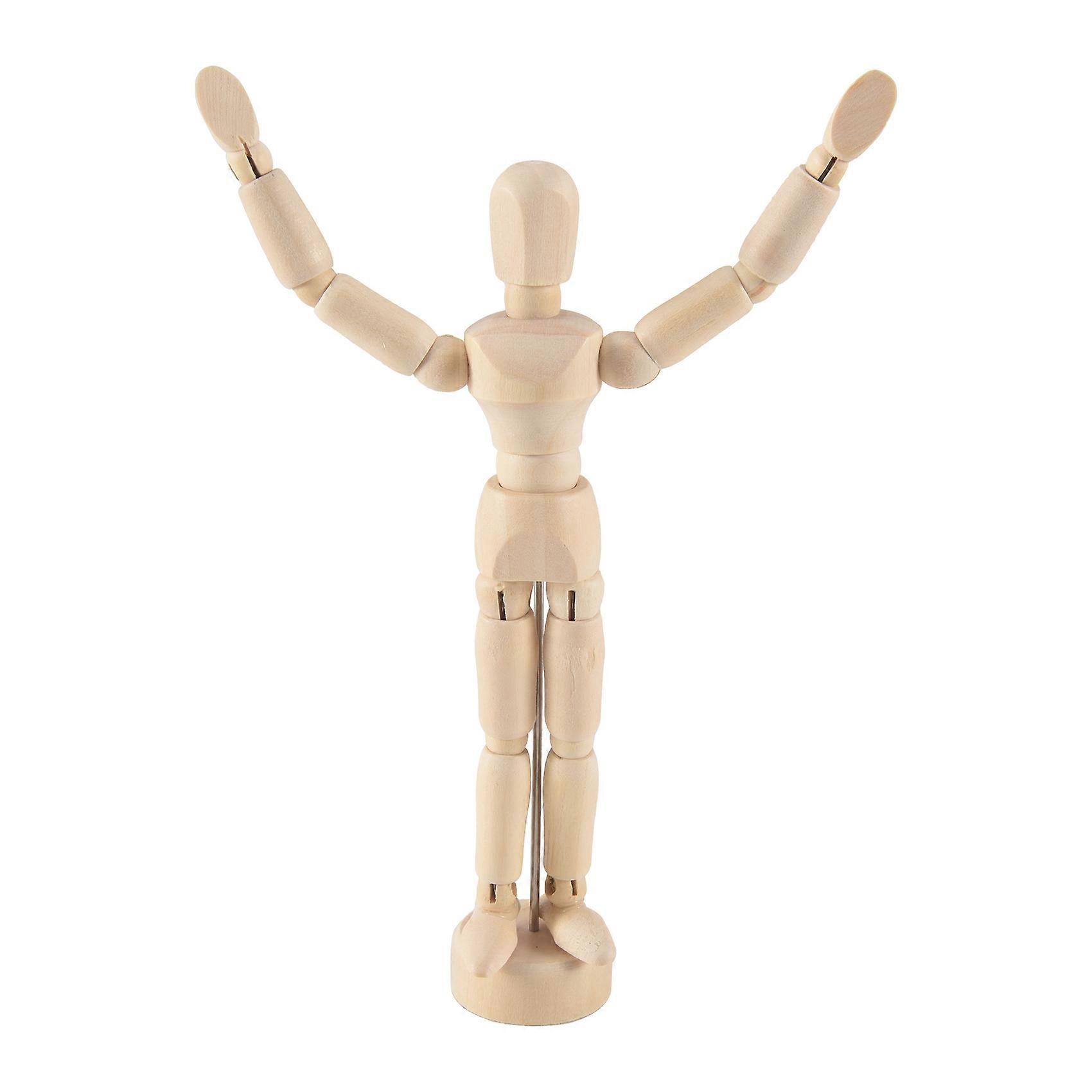 Wooden drawing Draft 14 Various poses produced Drawing material Movable model Doll 14 cm