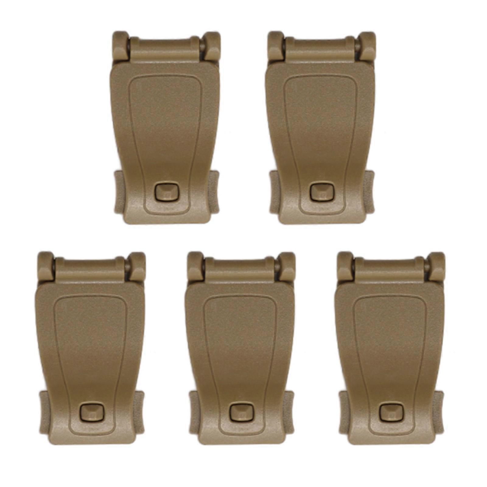 5Pcs Button Backpack Connecting Buckle Webbing Clip Accessories Strap Buckle for Webbing Buckle Connector Fixed Buckle  mud color