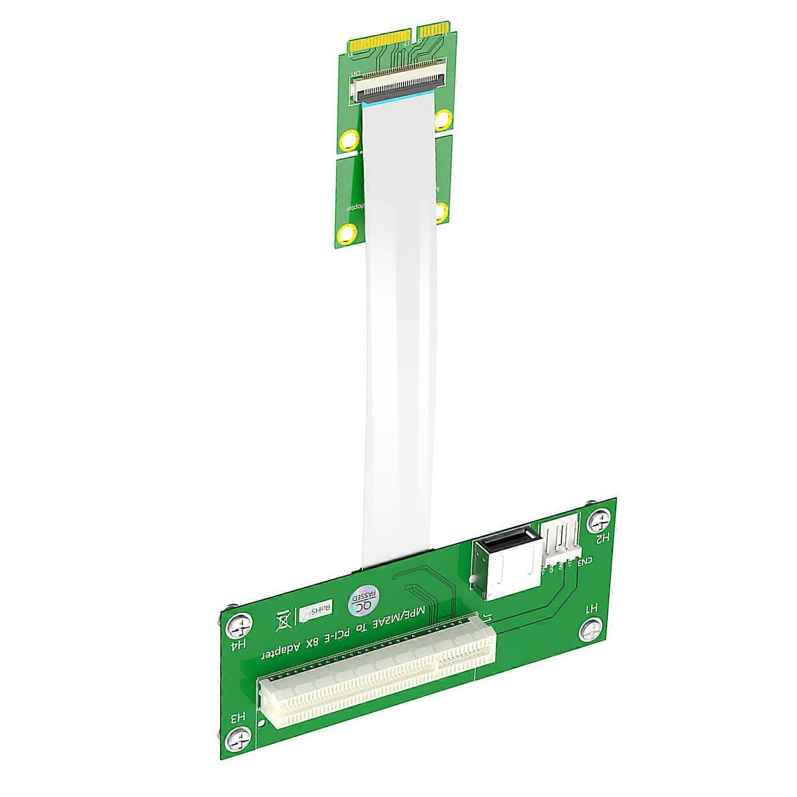 PCIExpress Adapter Cable, Mini PCIe to PCIE 8X Extender Mini PCIE Extension Cable Multicolor