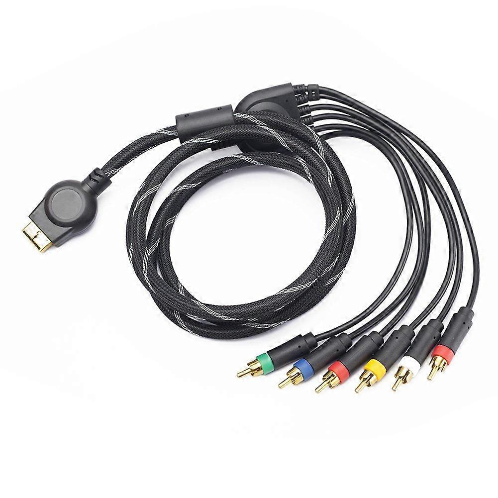 Component Cable 1.8m High Resolution AV Cable Game Cable Accessories for PS PS2