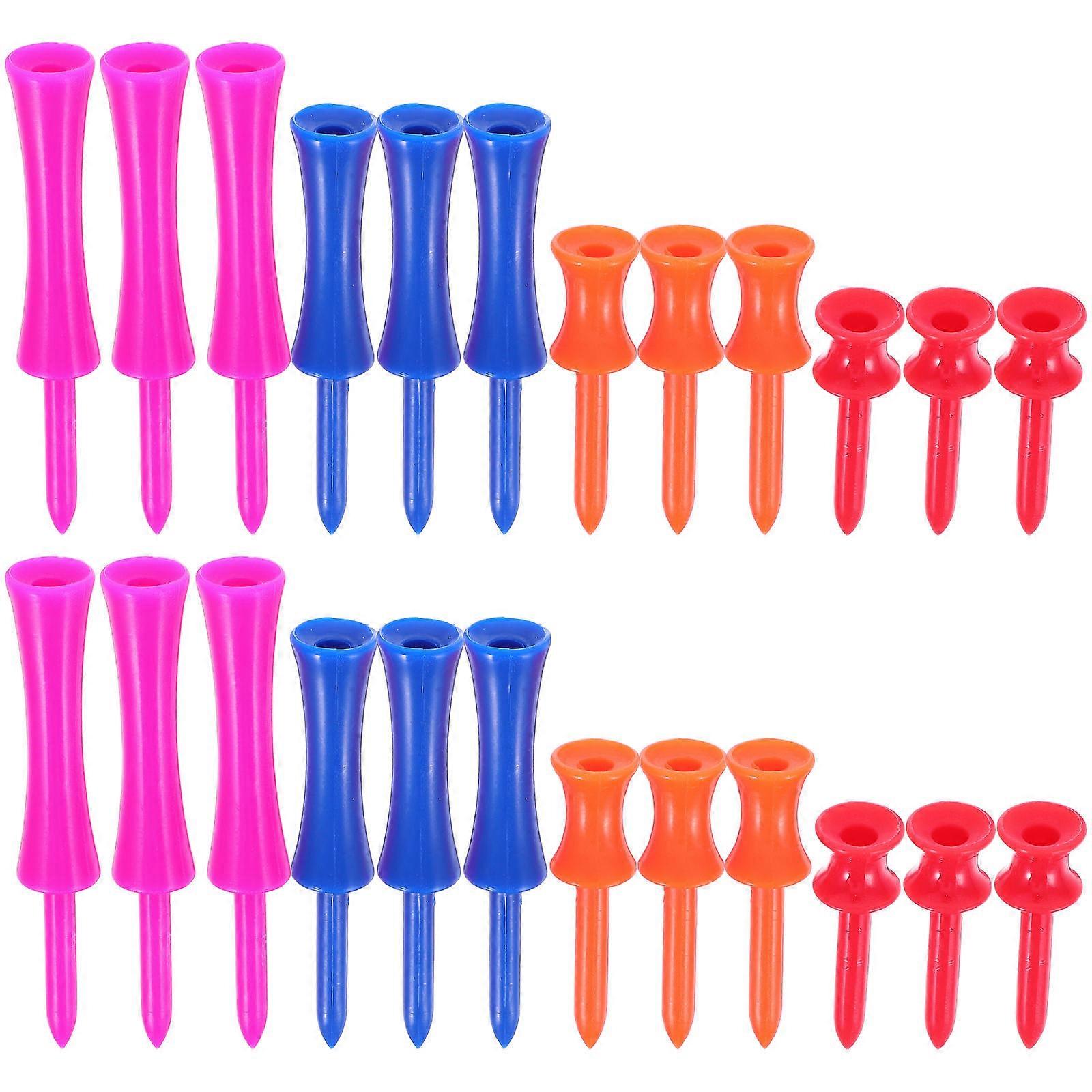 40pcs 4 Sizes Plastic Step Tees Training Accessories