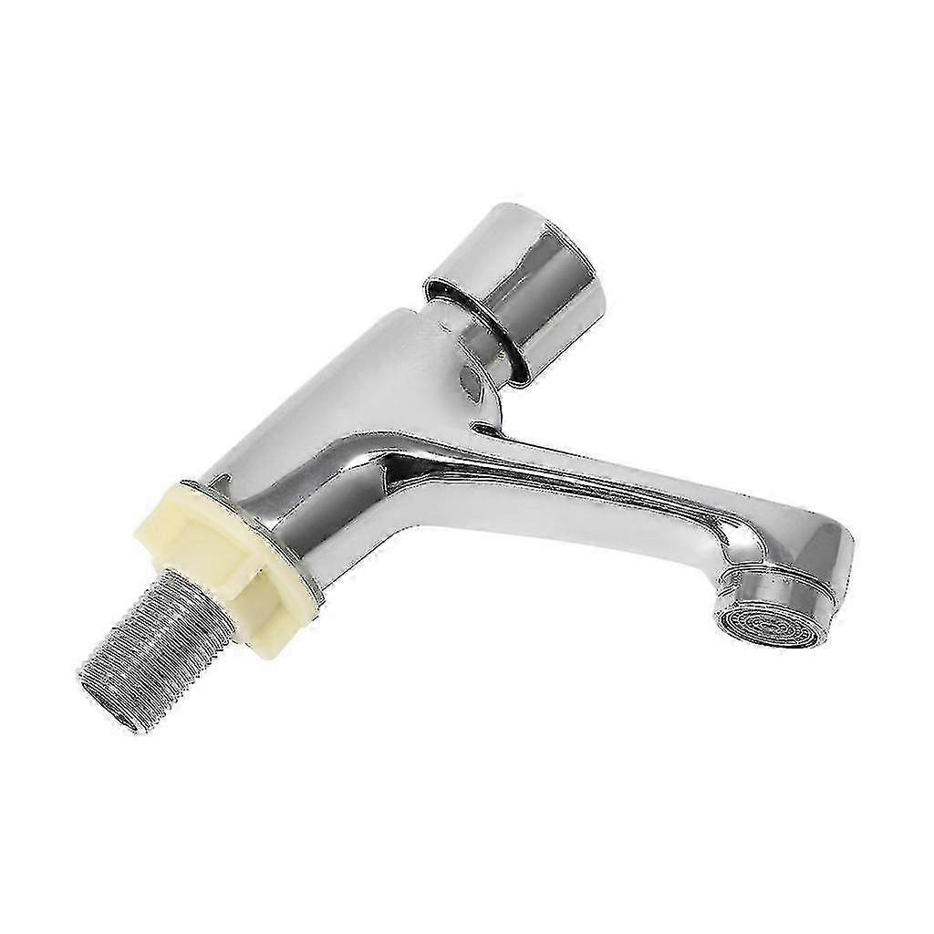 Push Button Activated Self-Closing Faucet - Water-Efficient Bathroom Basin Tap