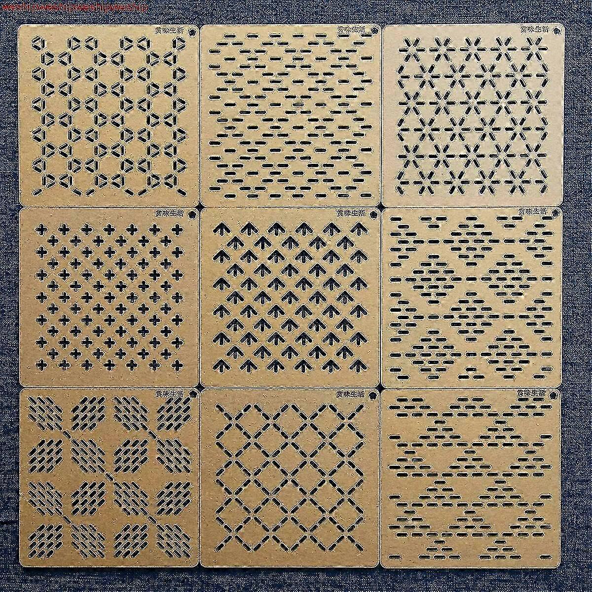 Embroidery and Quilting Kit with Patchwork Template