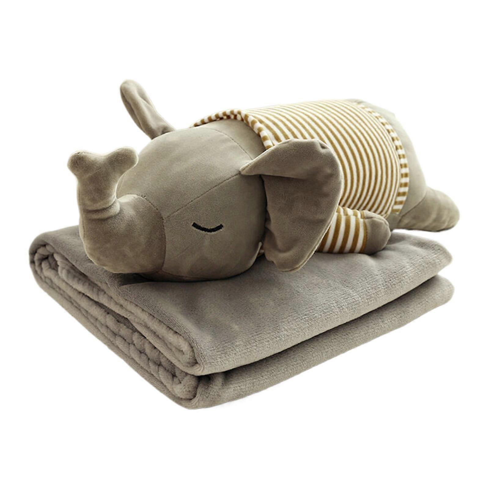 XIUH Home Textile Blanket Two in One Compatible with Cartoon Animal Pillow Built-in Blanket Dual Purpose Office Car Nap Winter Thickened Sofa Pillow