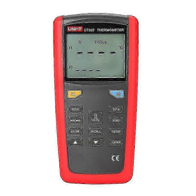 UNI-T UT325 Dual Input Contact Thermometer with USB & IR Handheld Digital Sensor