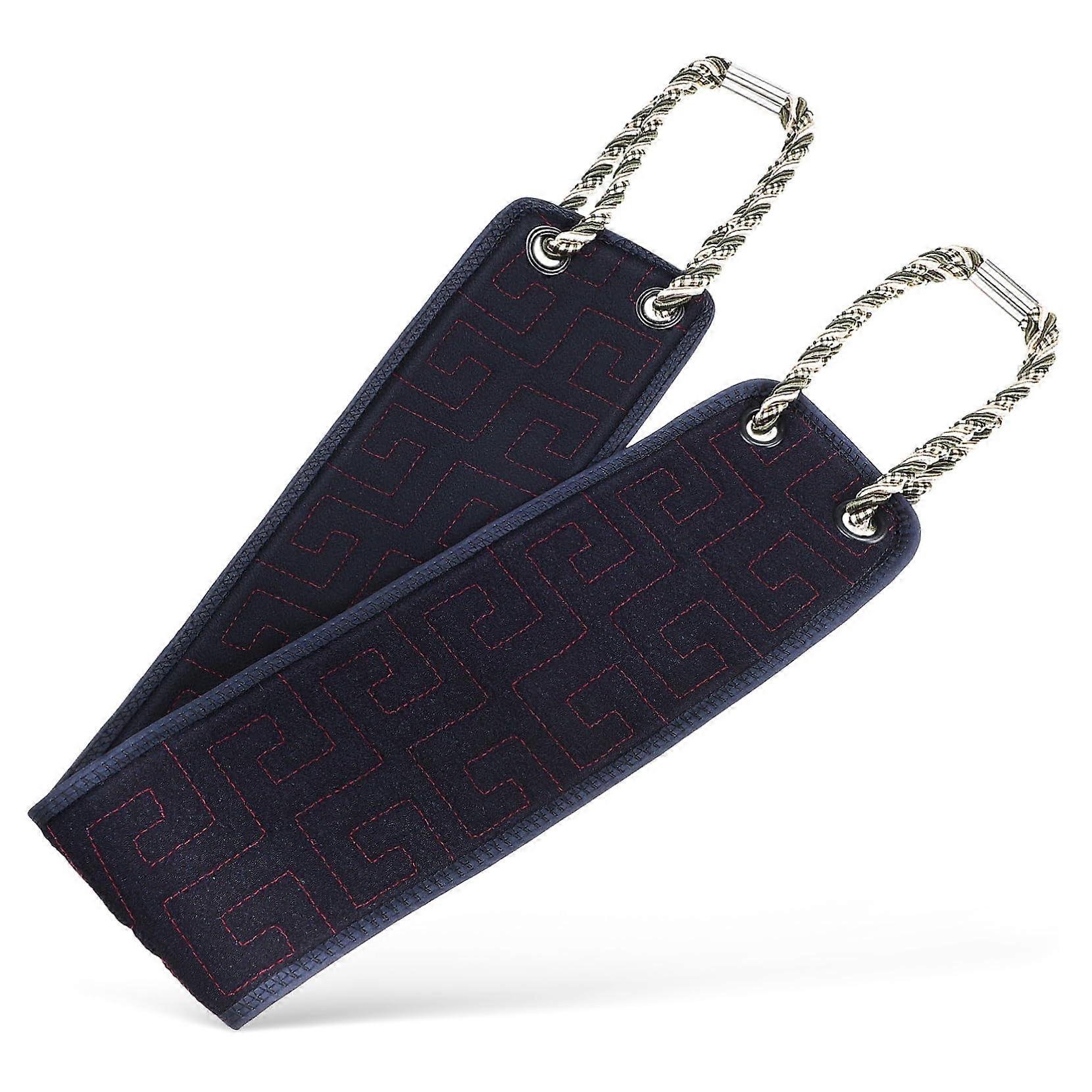 Exfoliating Back Scrubber with Double Strap Handles for Smooth Skin Shower and Bath Use