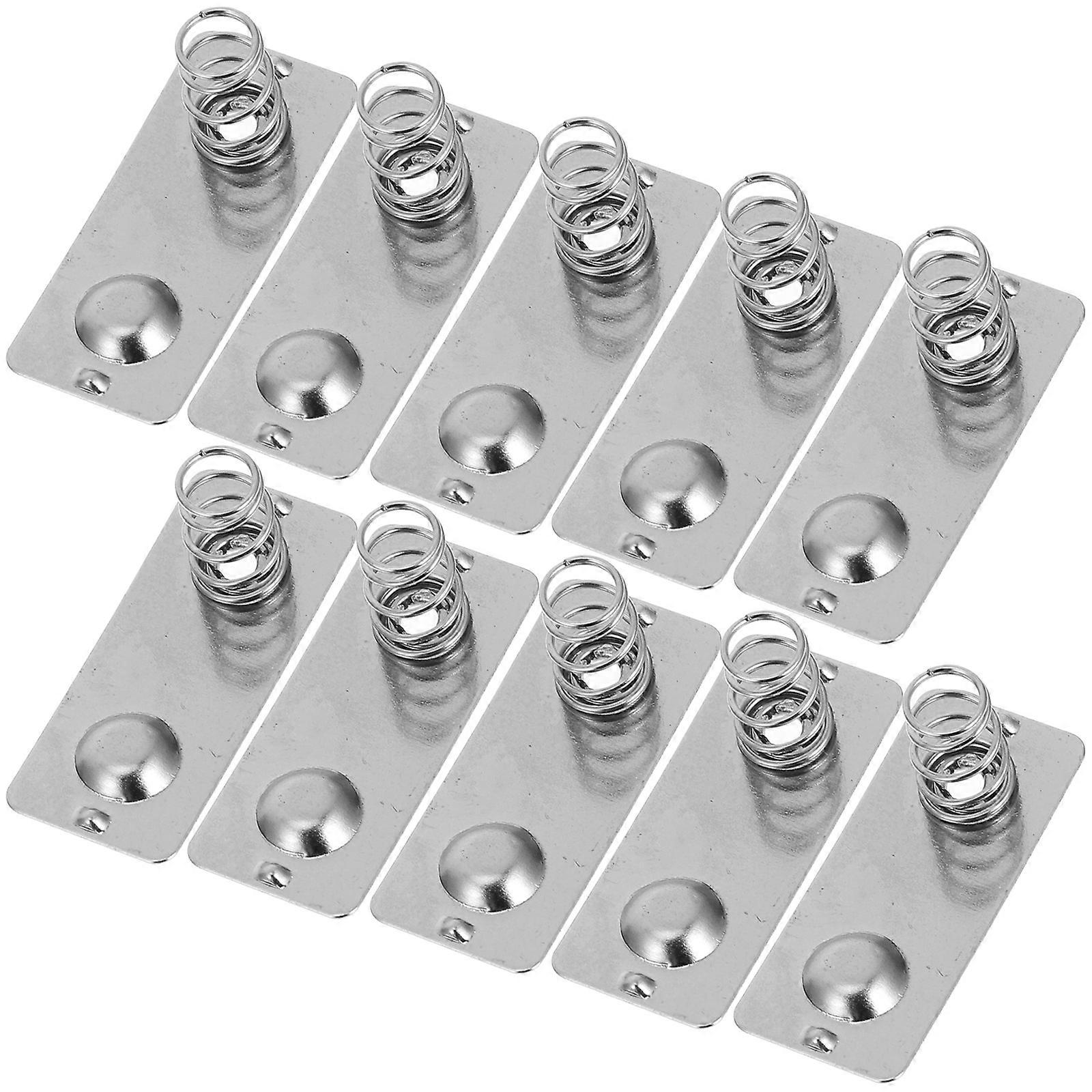 Battery Nickeling Plate Metal Spring for Remote Control Device 10Pcs