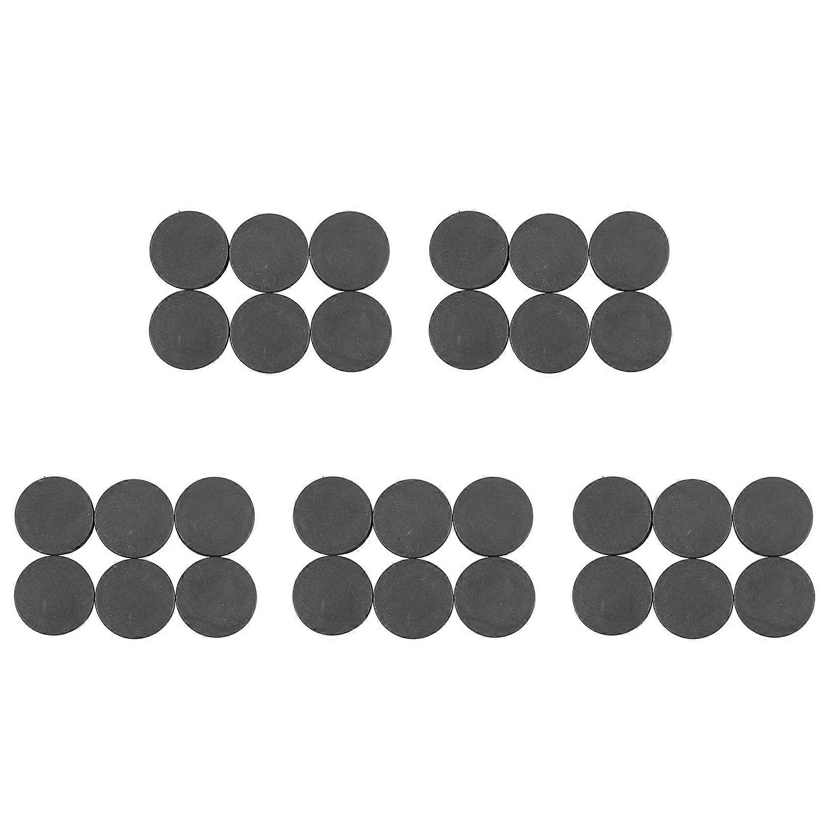 30Pcs Plastic Blanking End Cap Pipe Tube Insert Plug Cover 40mm Black