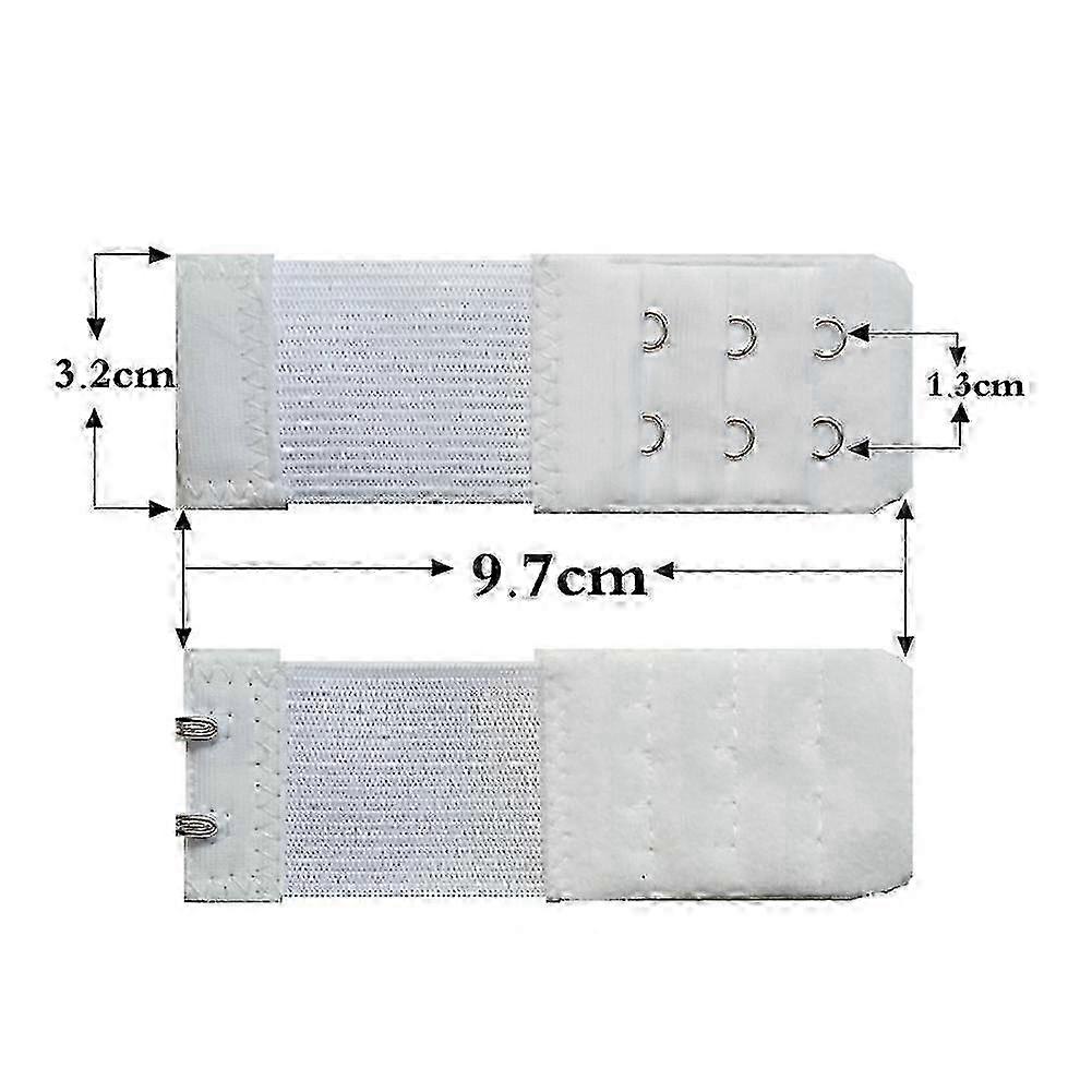 1PC/ Newly Women Bra Extender 3 Rows 2 Hooks Elastic Adjustable Lengthen Clasp for Underwear 25-26S