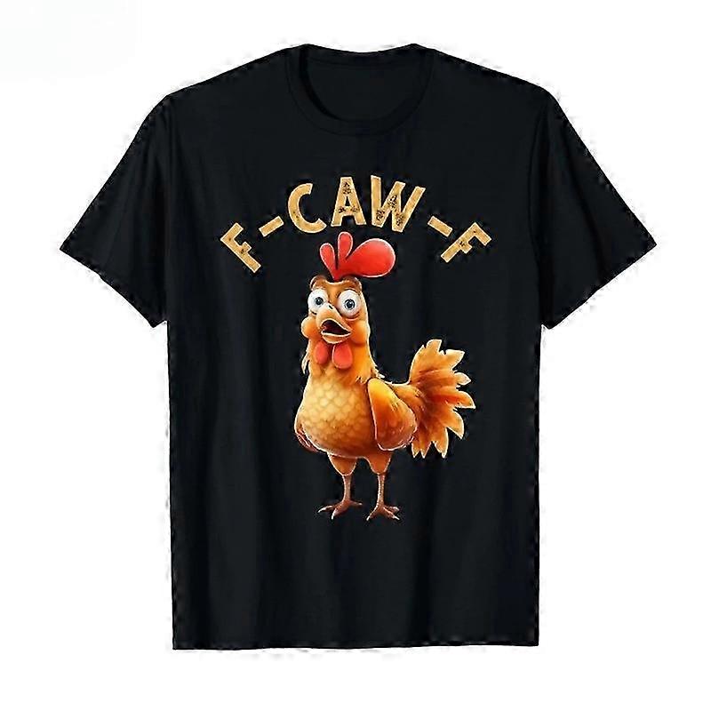 Graphic Tee with Funny Chicken Humor F-Caw-F for Unique Style