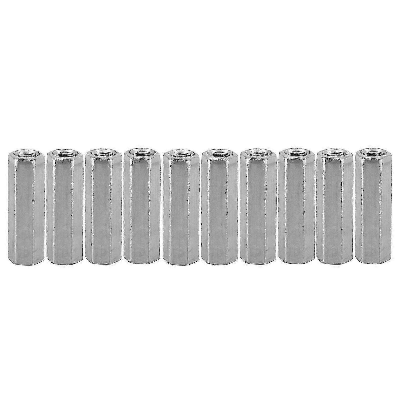 10pcs M8 Long Rod Nut Hex Hexagonal Sleeve Nut Standoff Threaded Fasteners (M8*40)