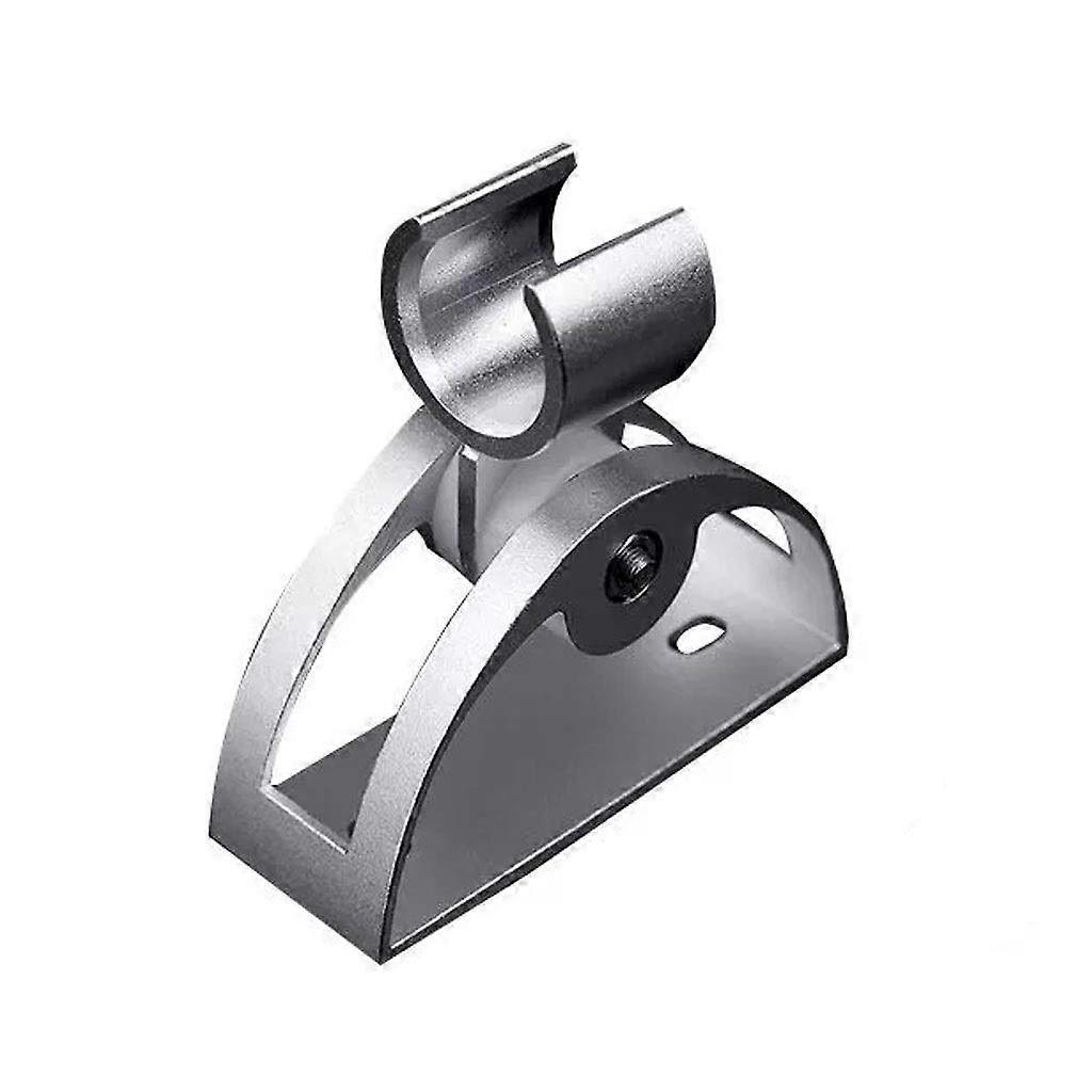 Adjustable Wall Mounted Shower Head Holder Rustproof Aluminum Bracket with Towel Hook