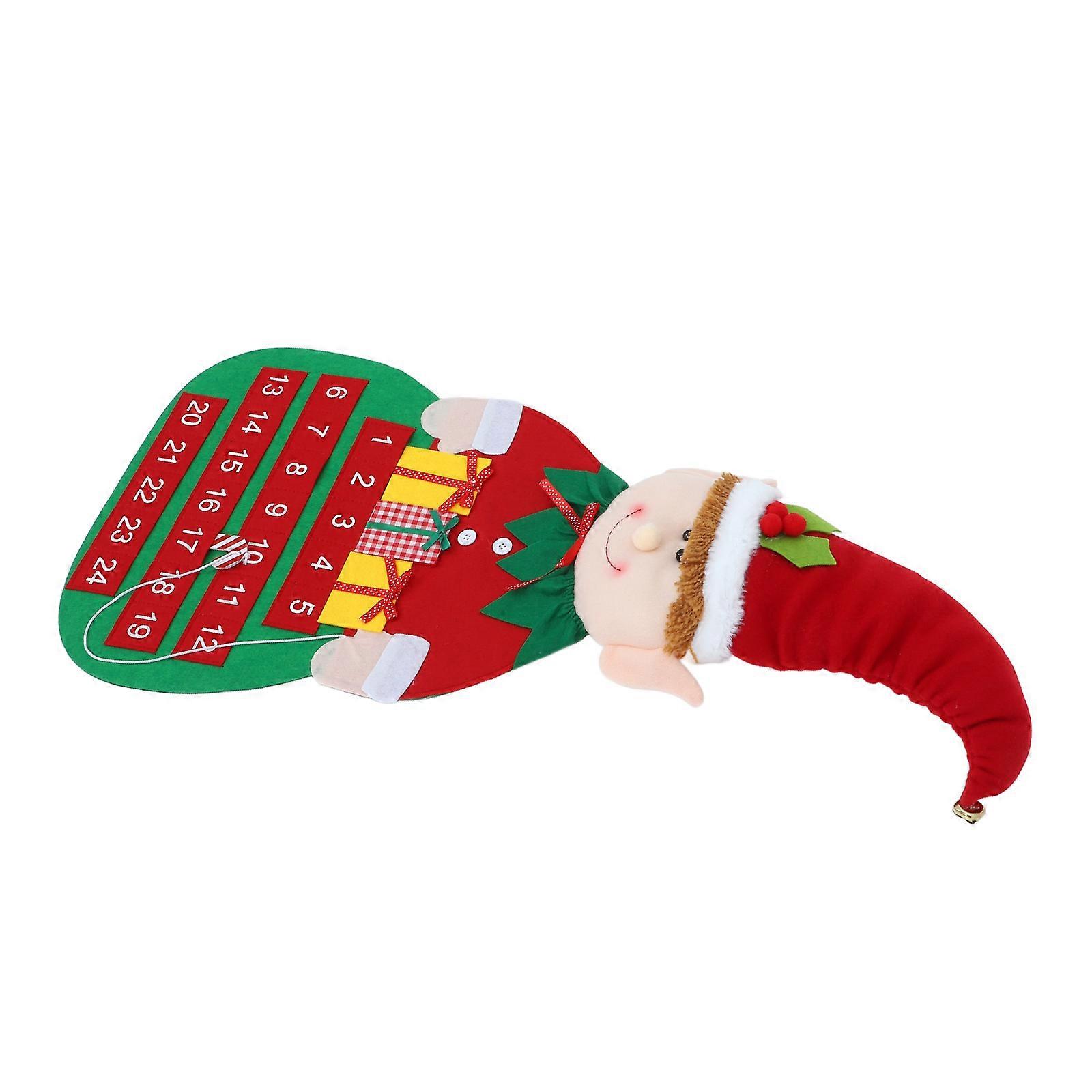 Countdown Calendar Decoration Felt Advent Calendar for Christmas with Hanging Design