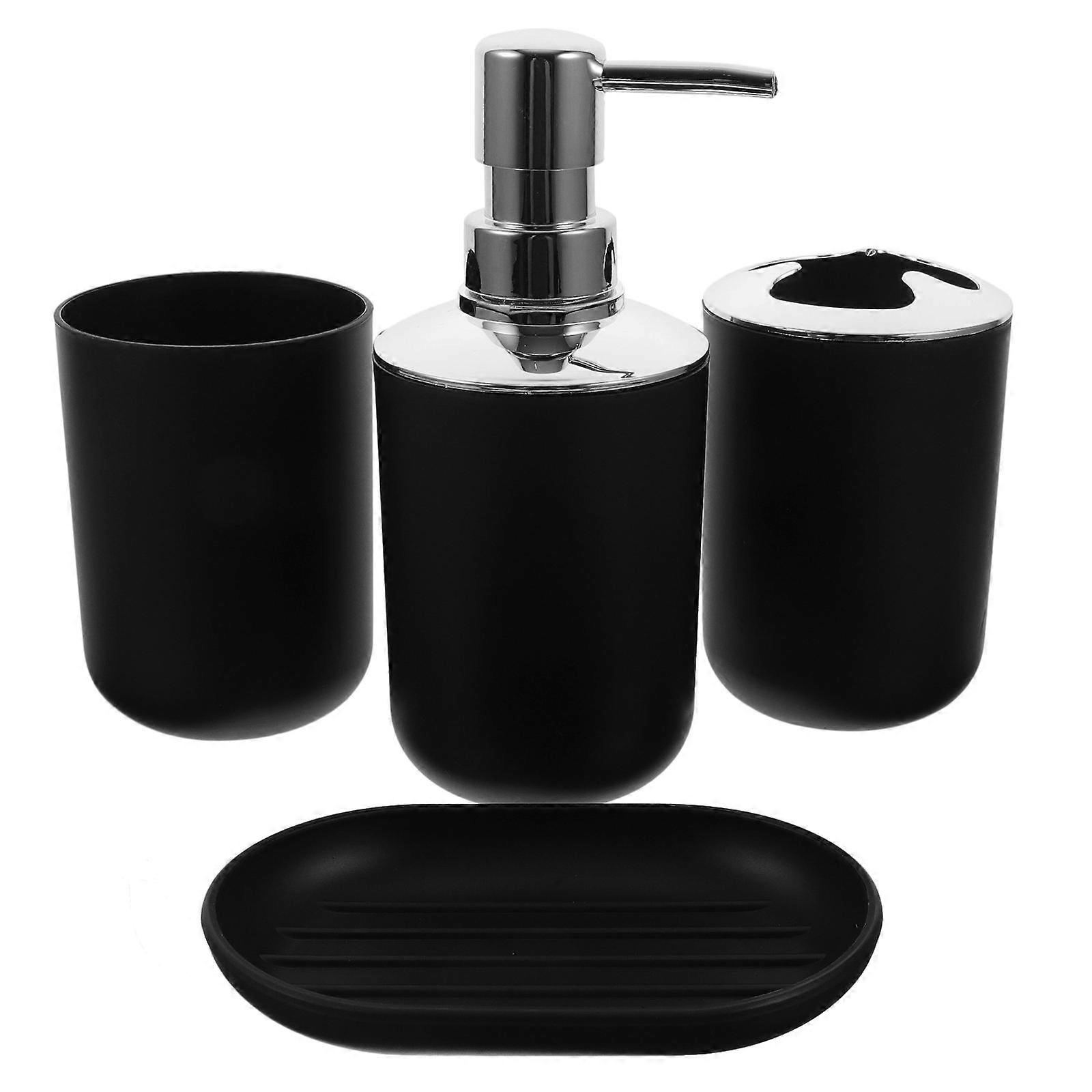 Bathroom Washing Accessories Plastic Cup Toothbrush Holder 2Sets