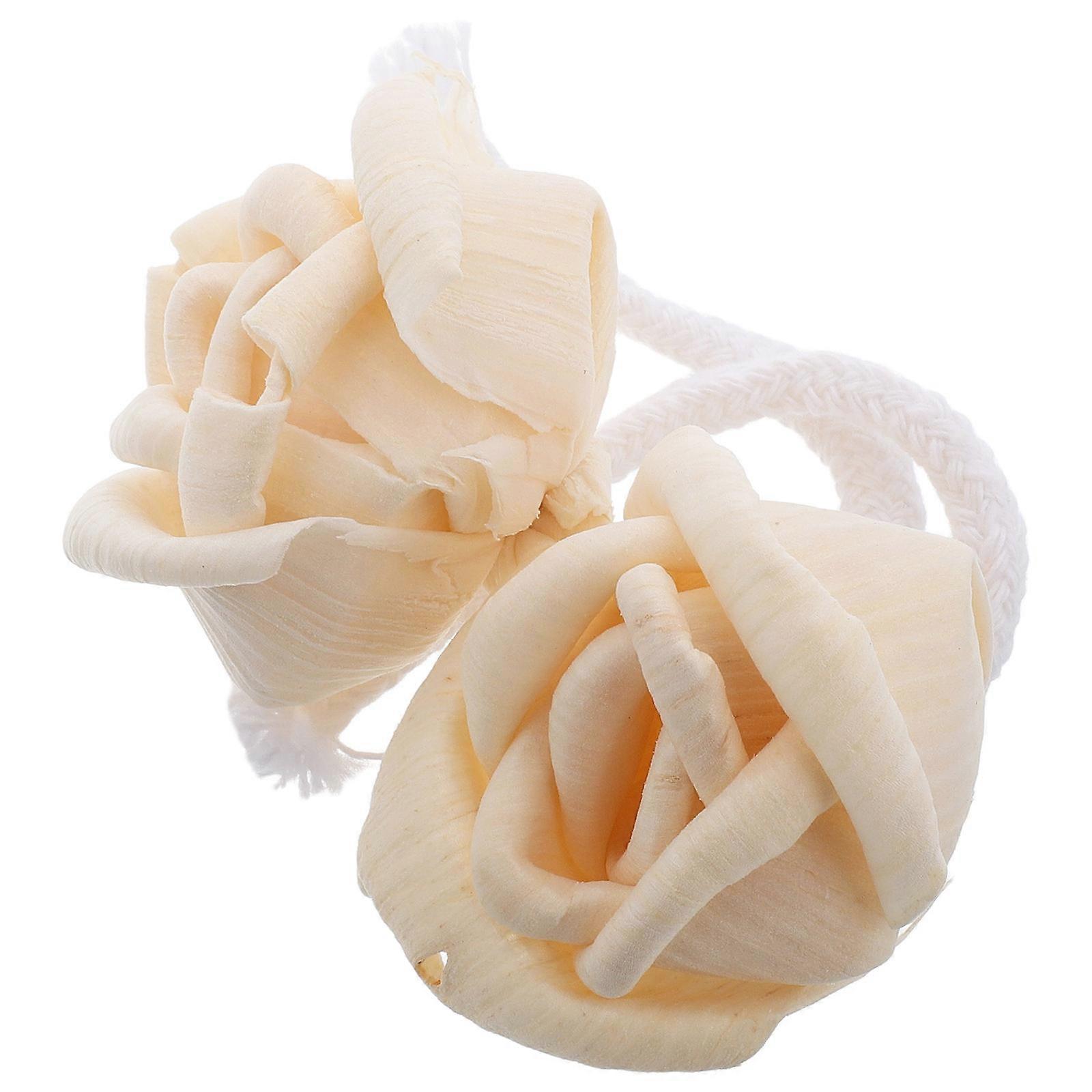 Decorative Aroma Wood Flower Diffuser for Home Relaxation 2Pcs Refill