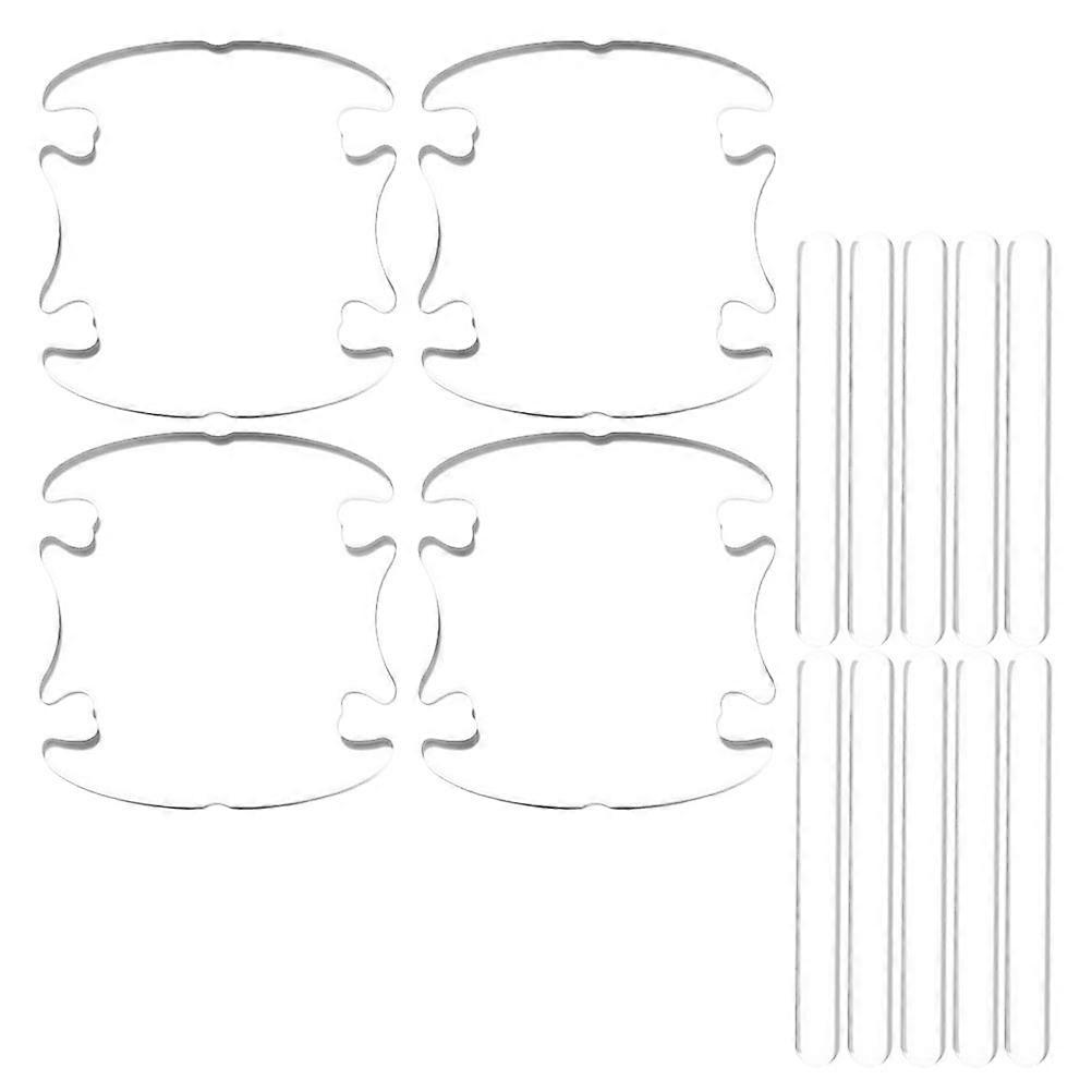 Car Door Handle Protector Transparent PVC Scratch Protection 3Sets