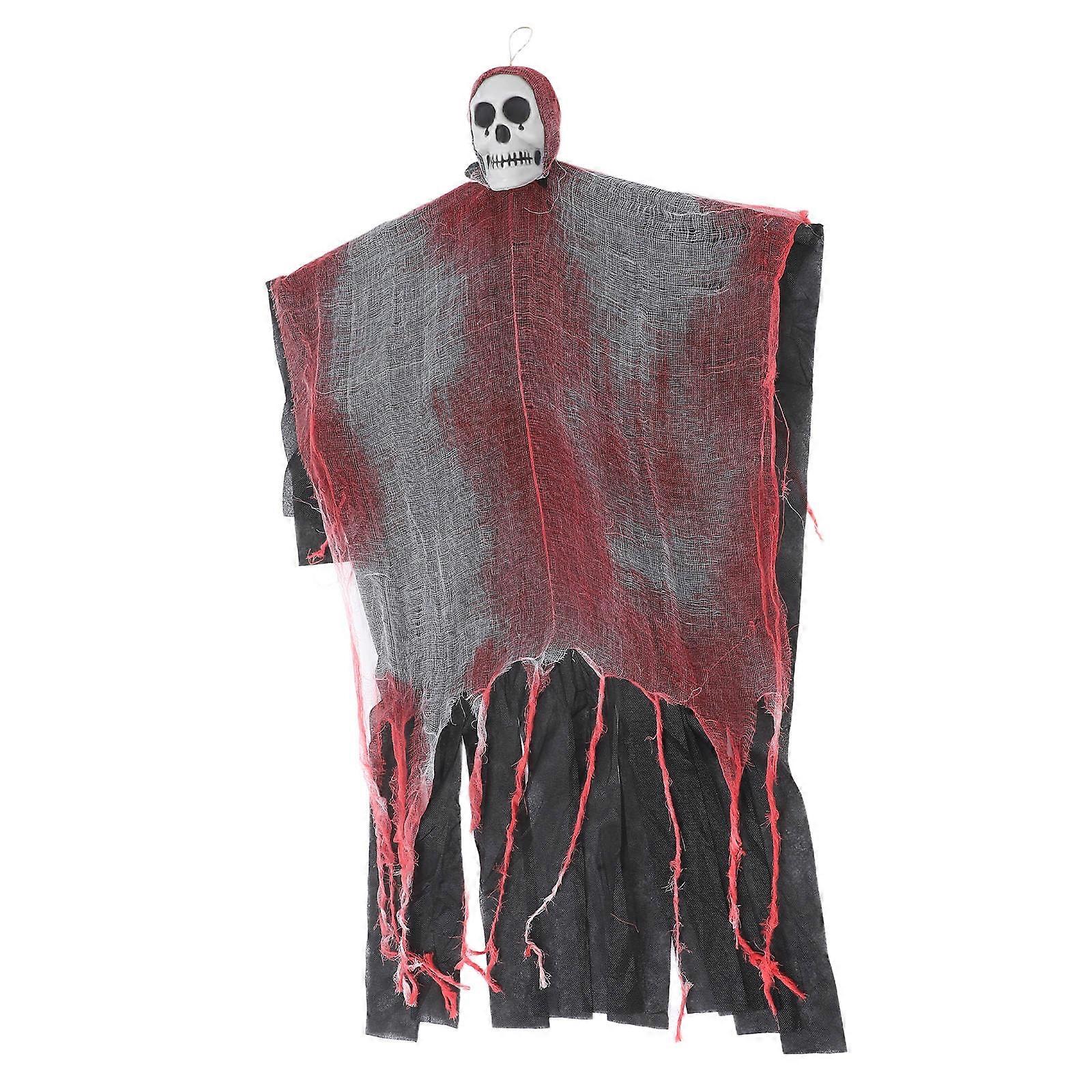 Animated Halloween Decorations Hanging Ghost Decoration With Led Lighting For Yard Decor Multi Color Rectangular Shape 1Pack