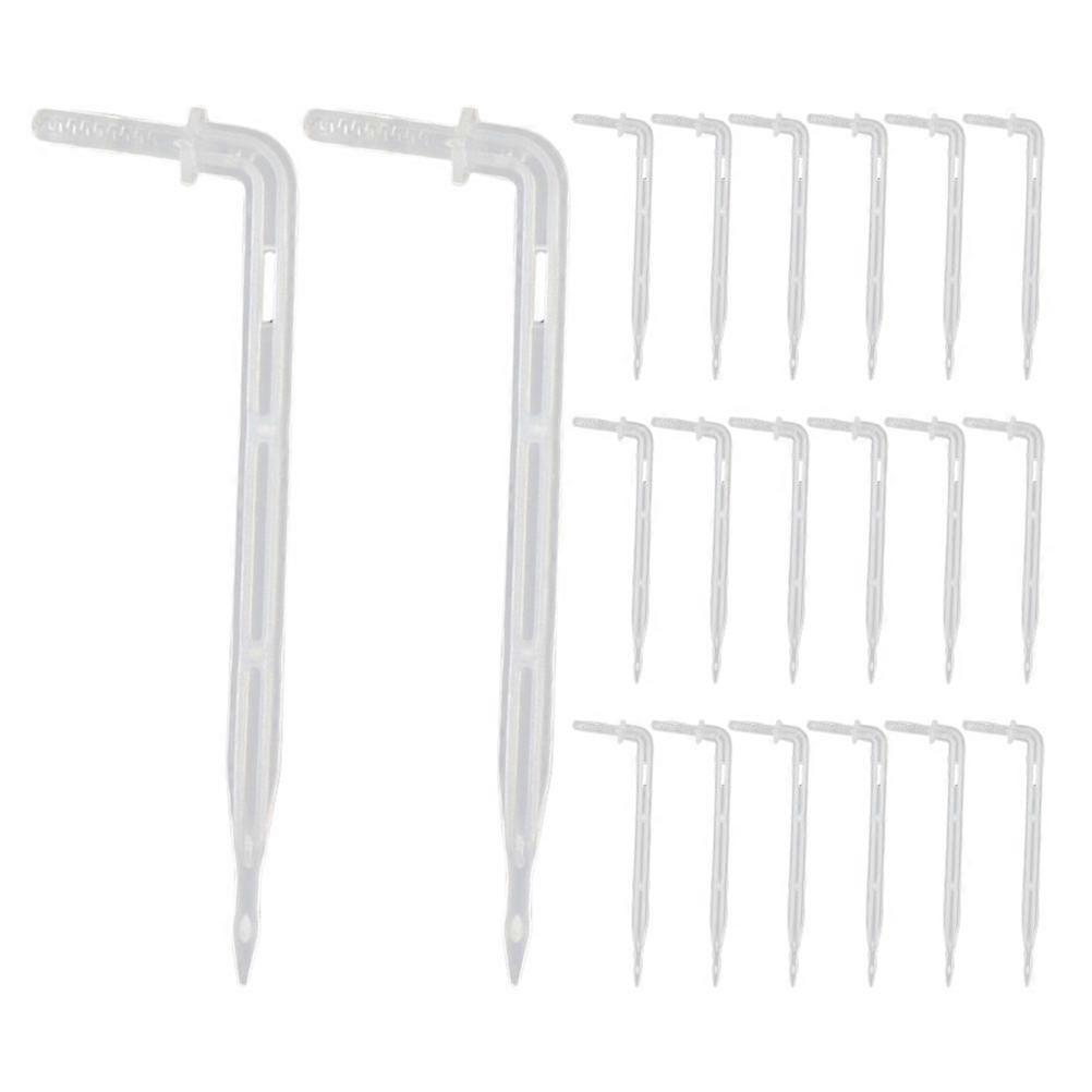 Drip Irrigation System Clear Plastic Drip Emitter Stakes for Gardening 50Pcs