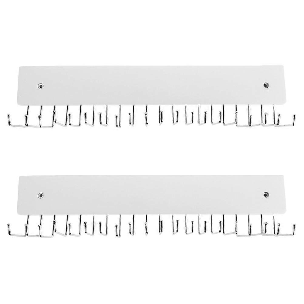 Wall Mounted Belt and Tie Organizer for Closet Space Saving 2Pcs