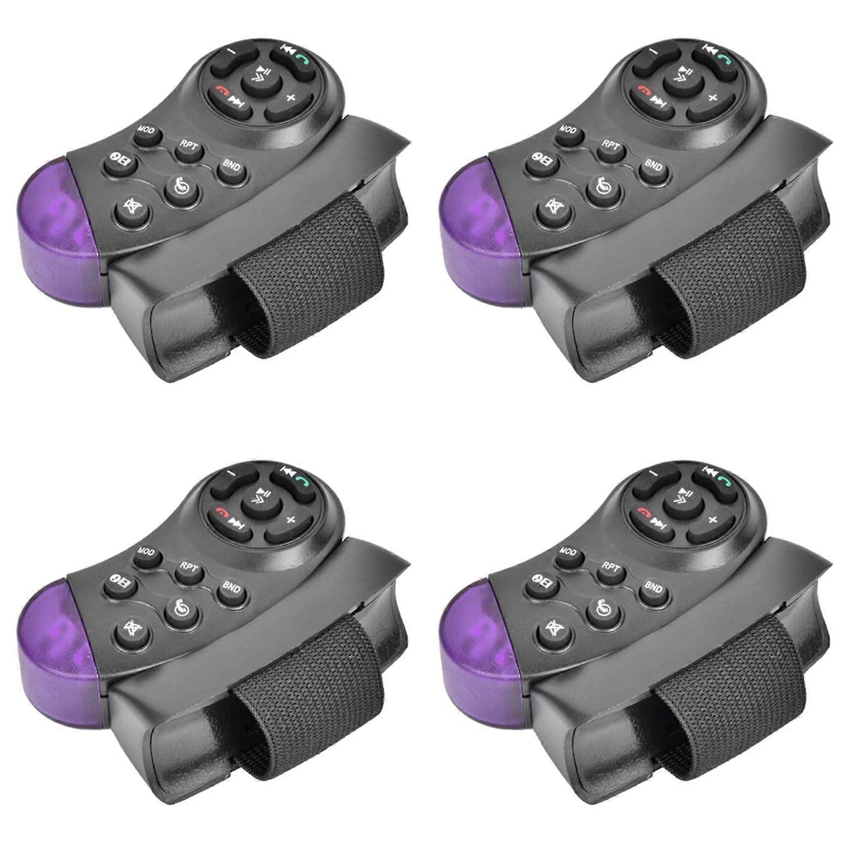 4X Universal Steering Wheel Wireless Remote Control 11 Buttons for Car CD DVD MP5 Player