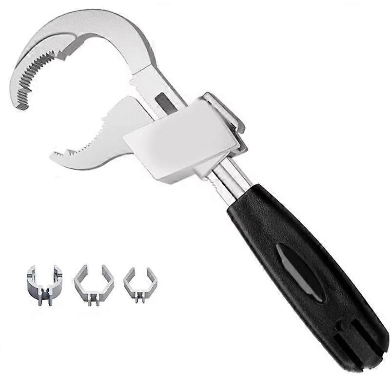 Multi-Functional Double-Headed Adjustable Wrench Set - Ideal for Narrow Spaces & Pipe Maintenance, Essential for Bathroom Repair