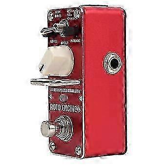 Rotary Speaker Simulator Pedal for Guitar with 3 Effect Modes in Metal Red Finish